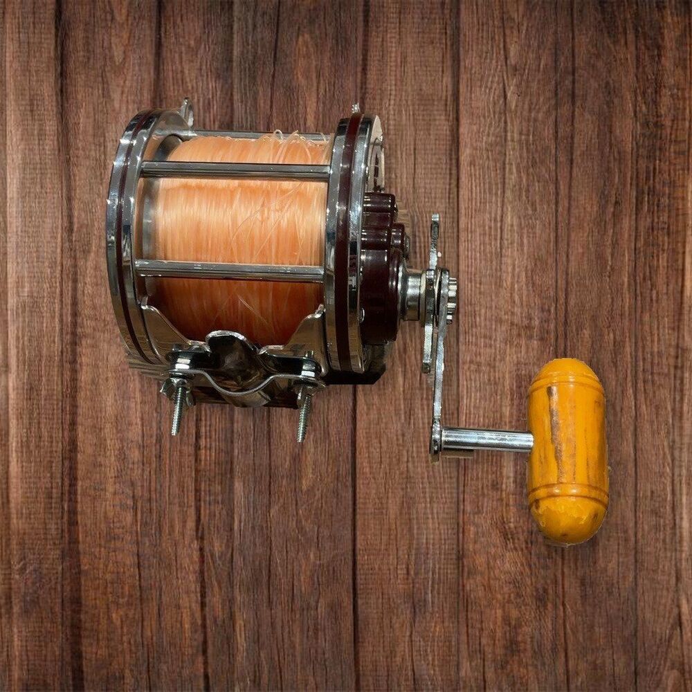 Vintage Penn Senator 114-H 6/0 Saltwater Reel — Made in USA, 4 in. × 4 in.